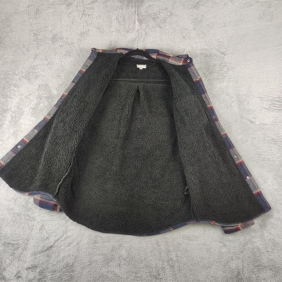 Matix Sherpa Lined Navy Shacket Shirt Jacket Snap Button Outdoors‎ M Gorpcore - Picture 10 of 11